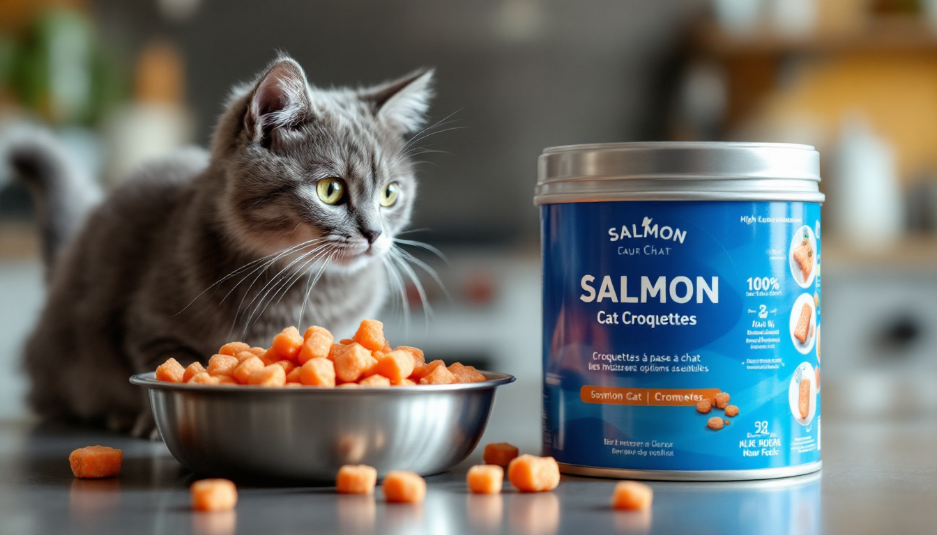 découvrez notre sélection de croquettes pour chat à base de saumon, offrant une nutrition optimale et un goût irrésistible. trouvez les meilleures options disponibles pour le bien-être de votre félin adoré.