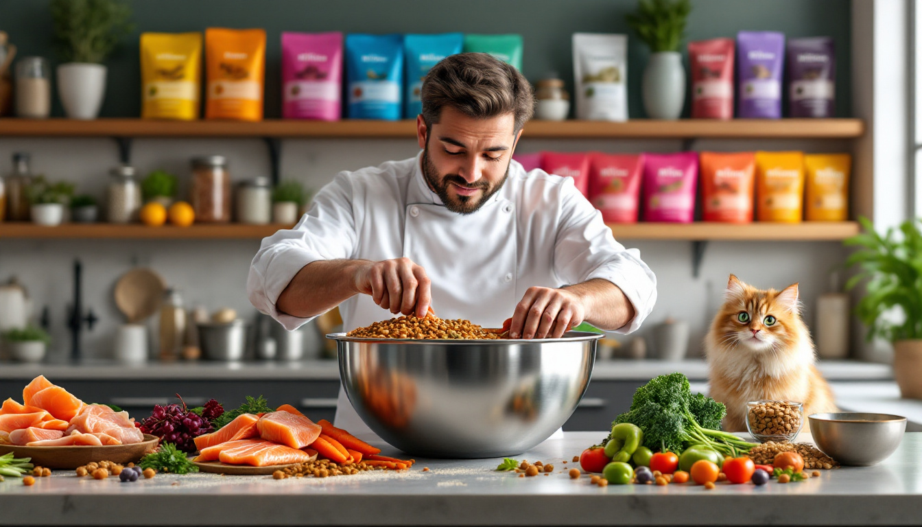 découvrez nos croquettes sur mesure pour chat, conçues spécialement pour répondre aux besoins nutritionnels uniques de votre félin. offrez-lui une alimentation personnalisée, favorisant sa santé et son bien-être. adaptées à chaque chat, nos formules garantissent vitalité et bonheur au quotidien.
