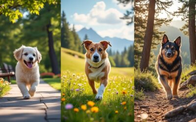 Les promenades idéales selon la taille du chien