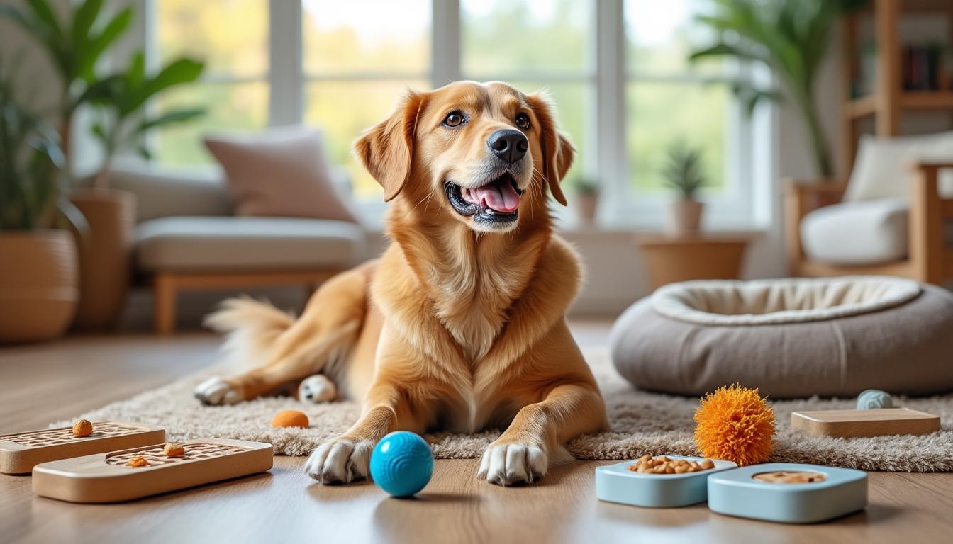 découvrez des astuces efficaces pour prévenir l’ennui de votre chien lorsqu'il est seul à la maison et assurez-lui bien-être et activité.