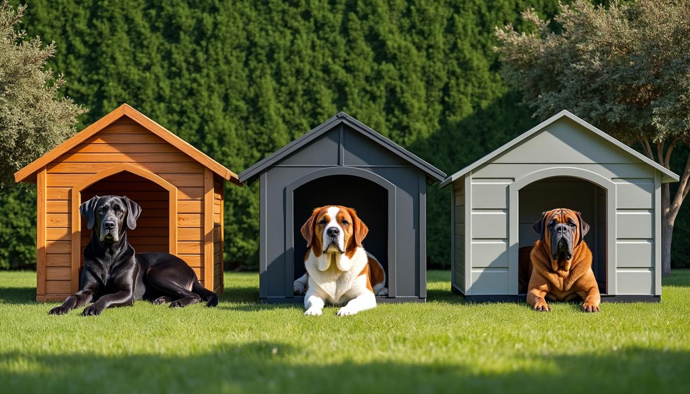 découvrez notre comparatif des meilleures niches conçues spécialement pour les grands chiens, alliant confort, durabilité et protection optimale.